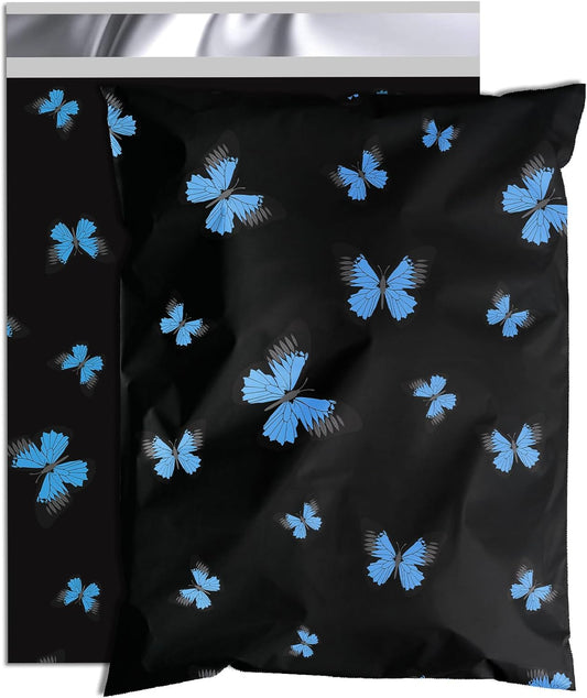 butterfly Poly Mailer 10x13 Inch 100 Pcs, Waterproof Shipping Bags for Clothing, Tear-Resistant Mailier Bags, Strong Mailing Bags with Self-Seal