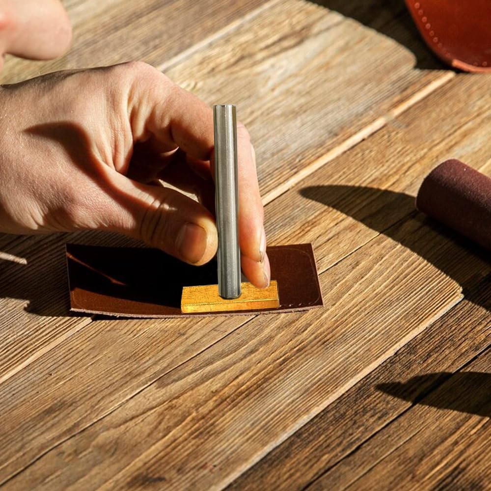 Custom Leather Stamp Personalized Leather Brass Embossing with Text Image Logo