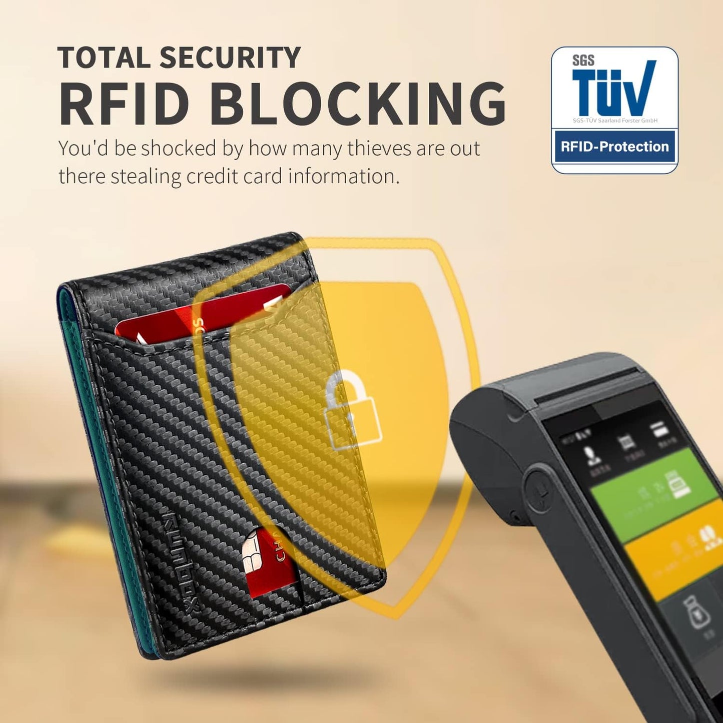 RUNBOX Novelty Wallet for Men Slim 11 Credit Card Holder Slots Leather RFID Blocking Small Thin Men's Wallet Bifold Minimalist Front Pocket Large Capacity Gift Box