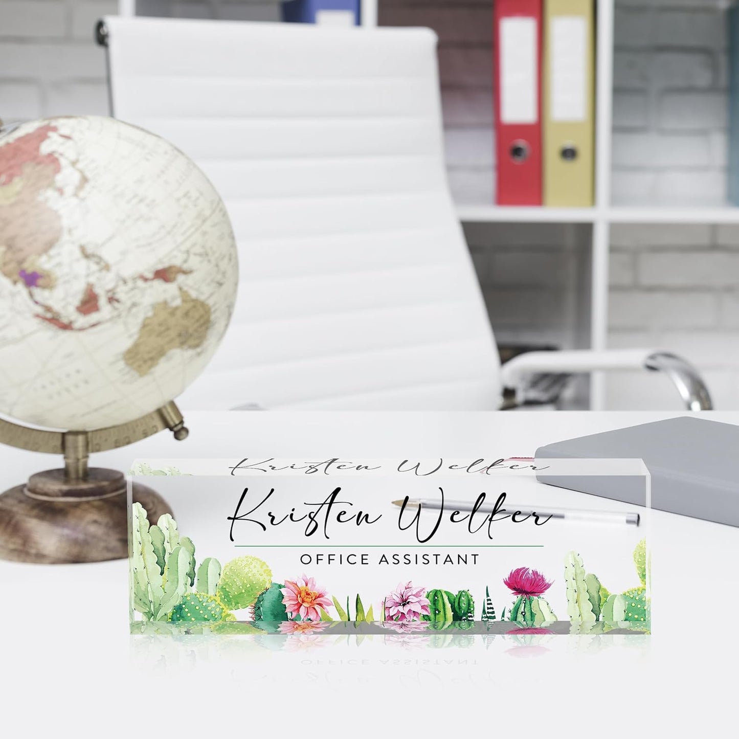 Desk Name Plate Personalized, Custom Name Plate for Desk, Office Desk Decor for Women & Men, Employee Appreciation Gifts The Office Gifts for Boss, Lawyer, Manager, Teacher, Nurse