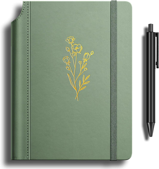 Lined Journal for Women 100 GSM 288 Pages Leather Journals for Writing A5 Hardcover Travel Journals Notebook Gift Set with Pen for Work Daily Writing