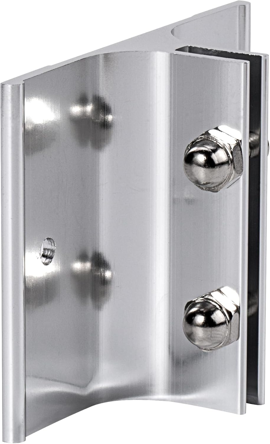 Aluminum Corridor Sign Holder, 10 Pack Direct Sign Mount Bracket, Design for Restroom, Conference Room Classic Silver Signs - 3" Length, 1/8" Substrate - Easy to Install