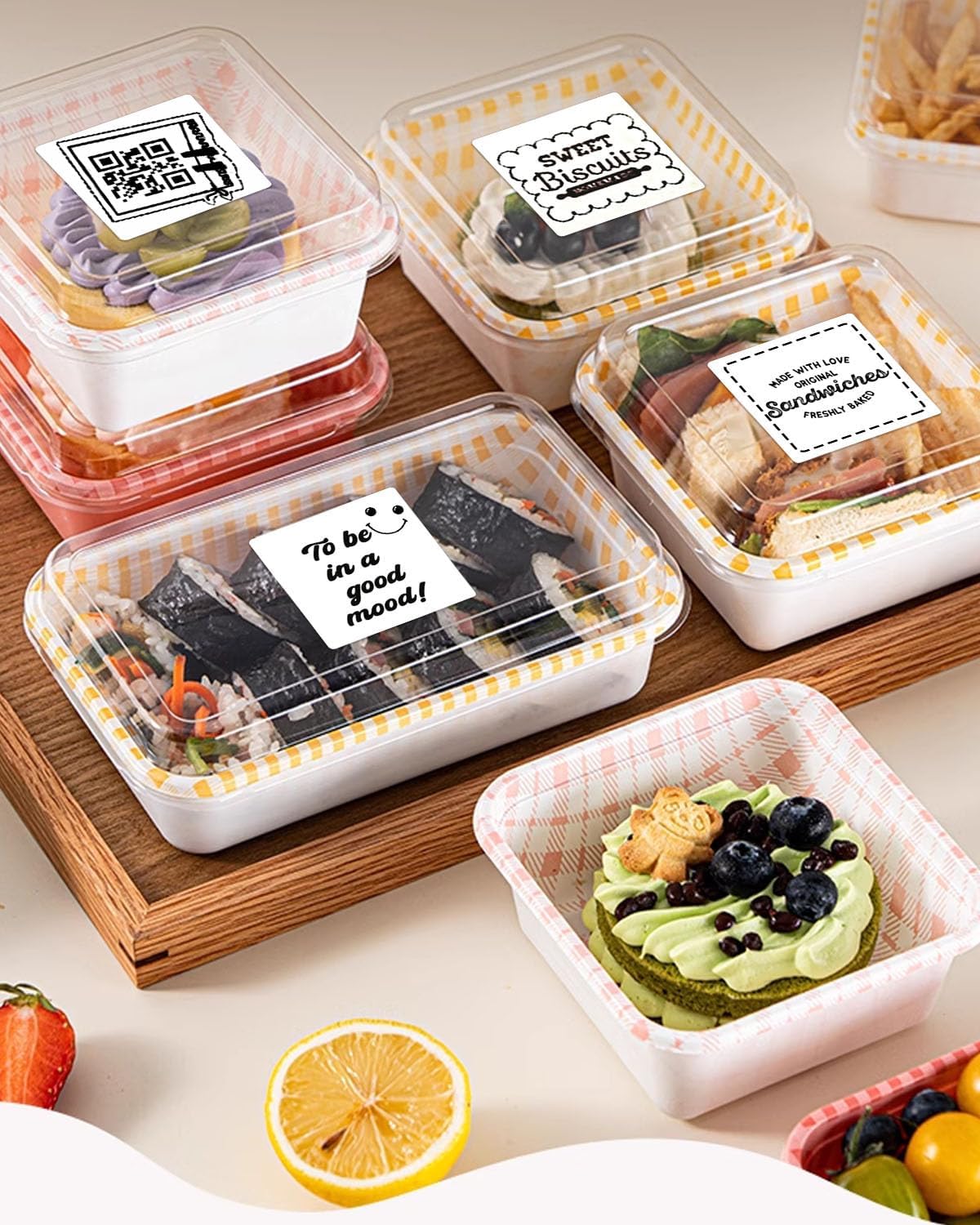 2 Inch White Square Thermal Sticker Labels, Self-Adhesive Direct Thermal Labels,DIY Design, QR Code, Name Tag, Brand Label,Gift Label (White 600 PCS/1 Roll)