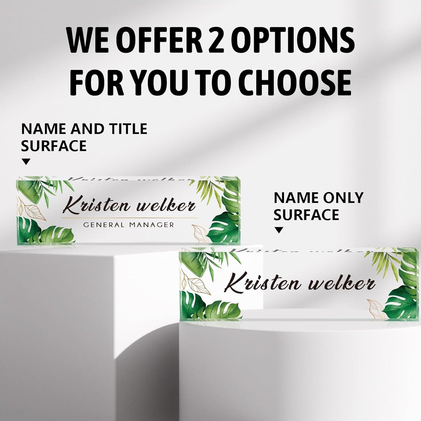 Name Plate for Desk, Desk Name Plate Personalized Office Desk Decor for Women and Men, Custom Employee Appreciation Gifts Office Gifts for Boss, Manager, Co-Worker, Teacher, Nurse