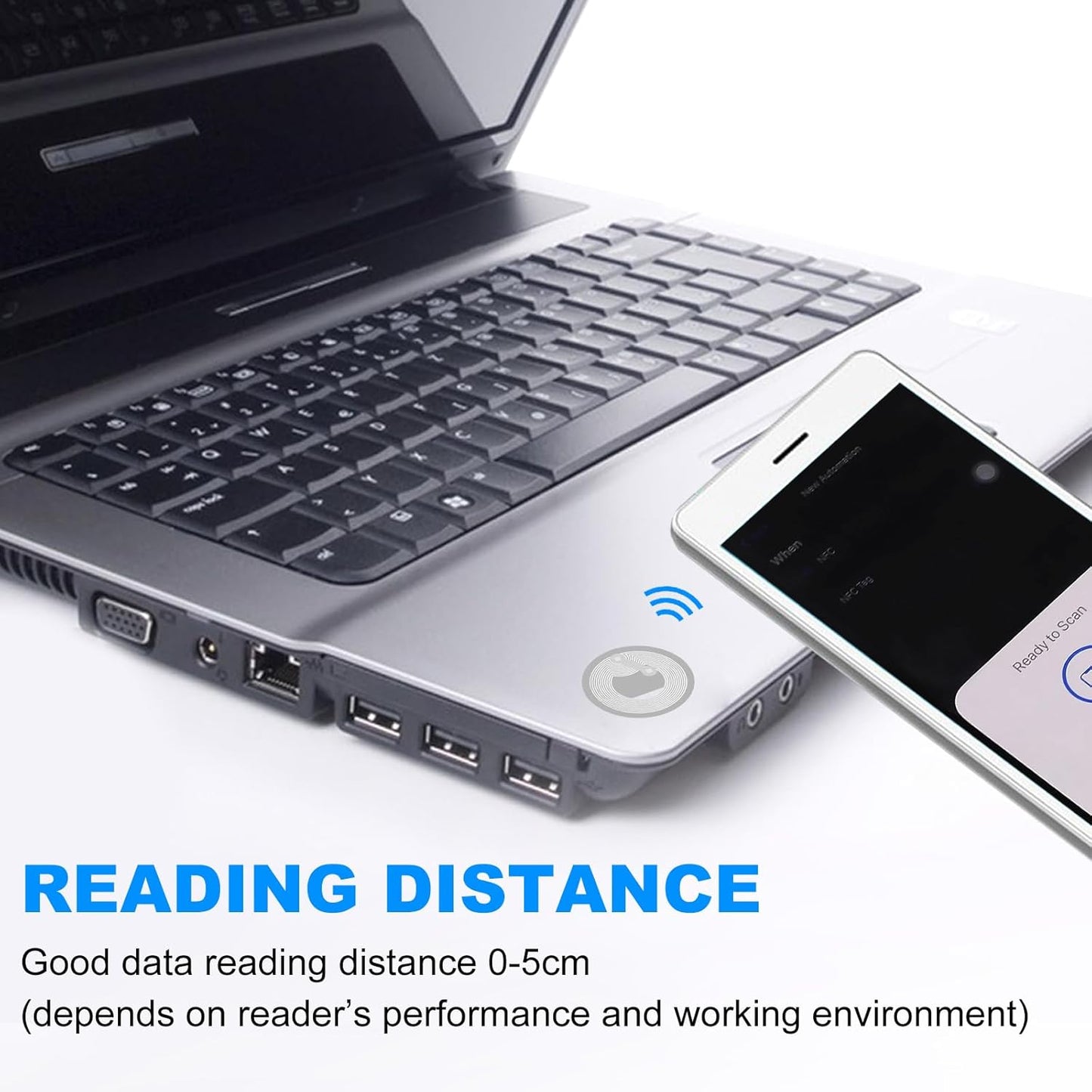 1000 PCS Round NFC Tags Stickers - NTAG213 Chip, Blank, Adhesive Labels, RFID Tags, Rewritable, 137 Bytes Memory, Compatible with All NFC-Enabled Smartphones and Devices