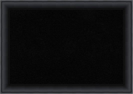 Amanti Art Black Cork Board for Wall, 19x27 Vision Board with Black Wood Frame, Medium Corkboard Office Decor for Home Organization, Modern Corkboard Pinboard to Display Items for Home Organization