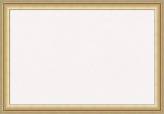 Amanti Art White Cork Board for Wall, 14x20 Vision Board with Gold Frame, Small Corkboard Office Decor for Home Organization, Casual Corkboard Pinboard to Display Items for Home Organization in
