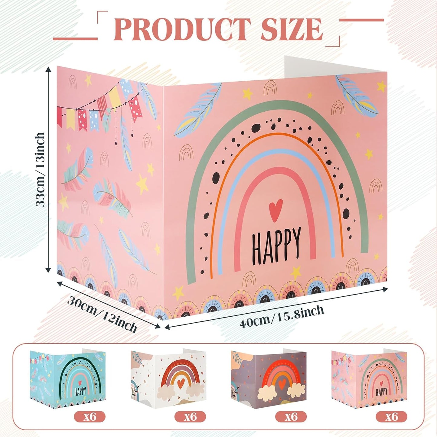 Crtiin 24 Pcs Privacy Folders for Students Desk Dividers Standard School Privacy Cardboard Board Testing Dividers Shield for Classroom Teacher Supplies Keep Eyes from roving(Rainbow)