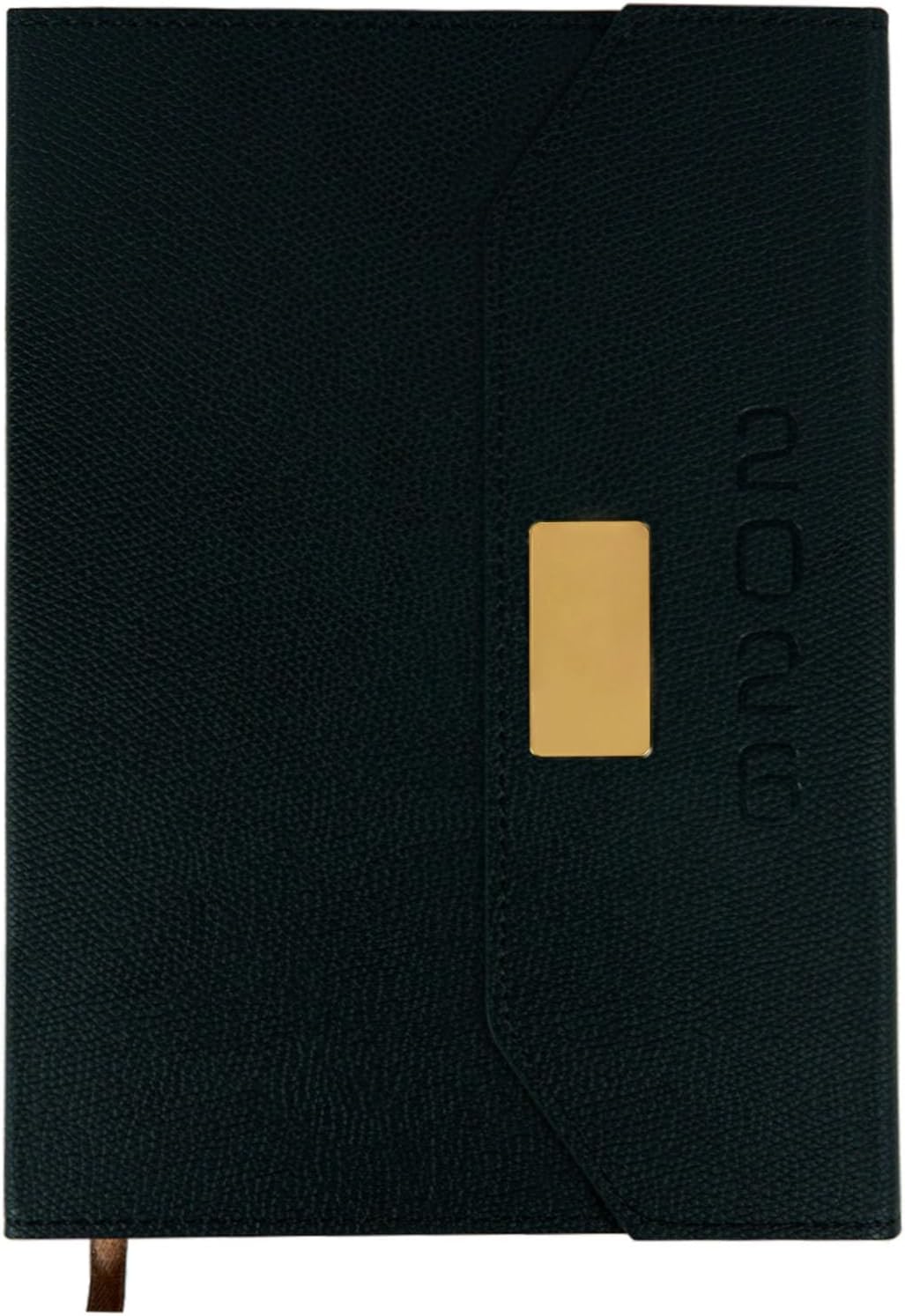 2026 Daily Monthly Planner - Calendar, January - December 2026, 100GSM Thick Paper, Leather Cover, Planner with Hourly Schedule,6.1" x 8.2", Daily Inside Page - Monthly Inside Page, Pen Holder, Bookmarks (Black)