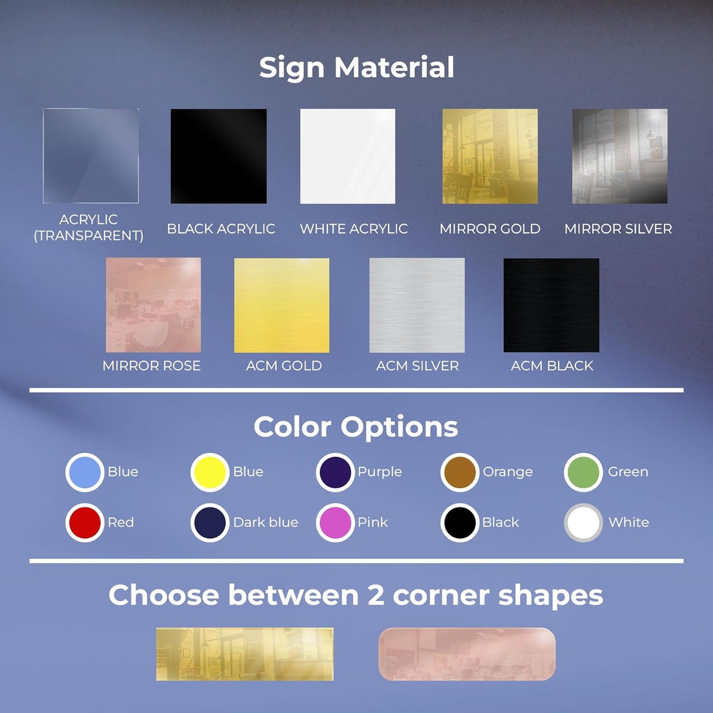 EGD Acrylic Desk Name Plate Personalized with Logo I Custom Office Desk Accessories I Custom Name Plate with Color Options I Cute Office Decor (10 x 3.5 Inch) (2. Acrylic with Logo)