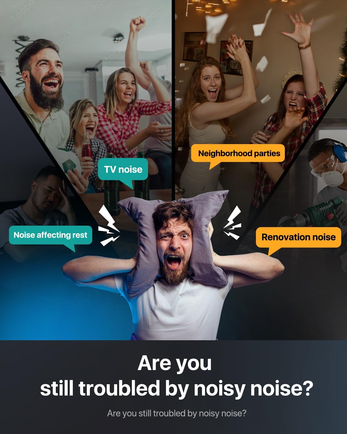 Soundsbay Acoustic Panels, 18 Pack Hexagon Soundproof Wall Panels High Density Sound Absorbing Panel, Sound Proof Foam Panels for Walls, Office, Reccording Studio, Ceiling 12" X 10" X 0.4", Dark Gray