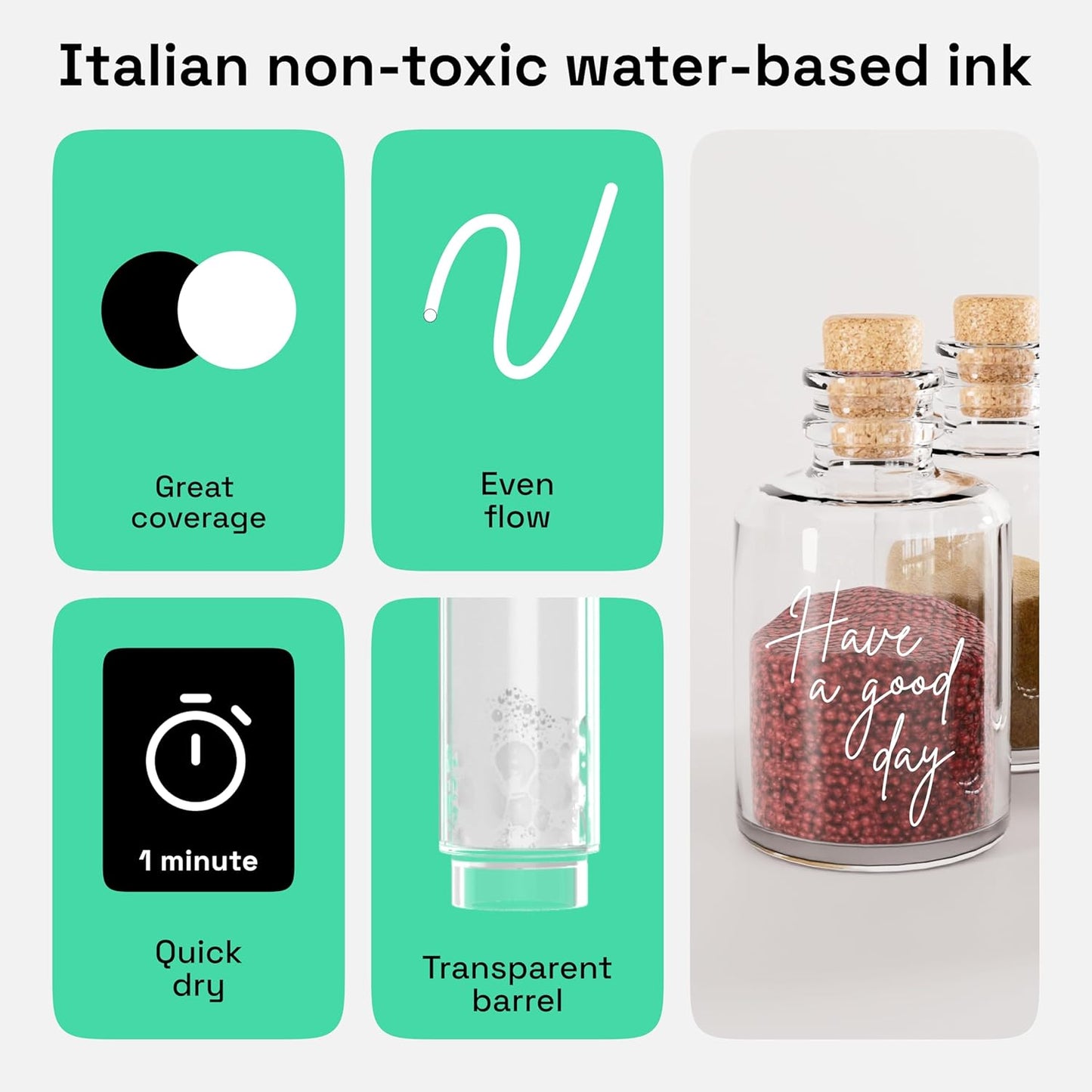 ARTISTRO 2 White Acrylic Paint Markers - 0.7mm Extra Fine-Tip Paint Pens - Perfect for Crafting, Art Projects, & More