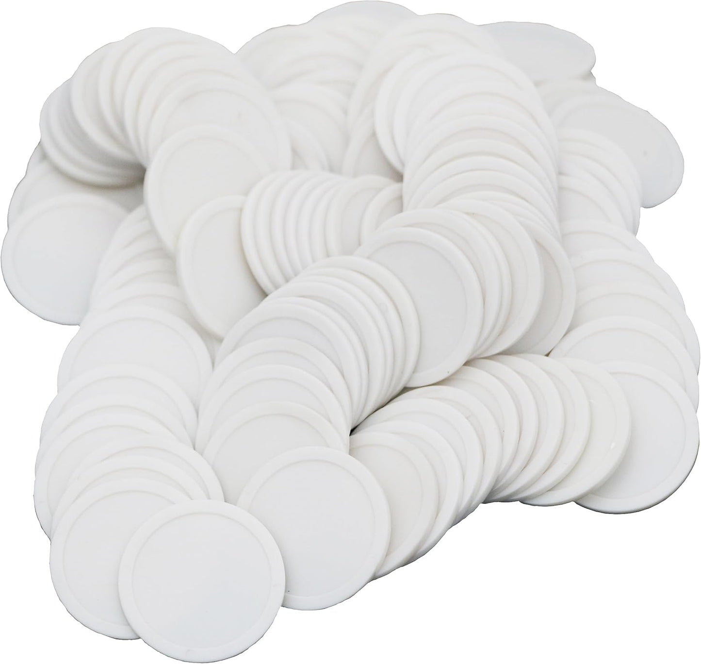 35MM/1.37-inch Box of 120 Counting Coins for Poker Chips and Game Coins (White, 35MM/1.37-inch)