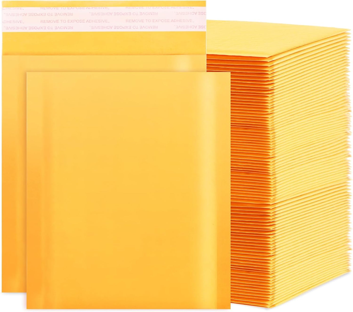 Kraft Bubble Mailers 6x10 Inch 100Pack Yellow Self-Seal Padded Envelopes Bubble Opaque Padded Mailers Shipping Bags for Small Businesses to Package and Mail Jewelry Cosmetics, Electronic Products