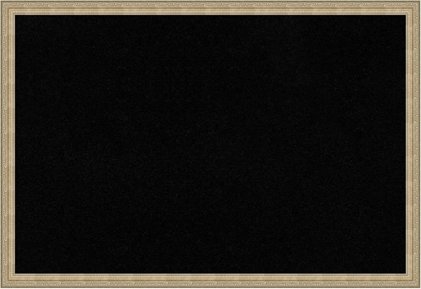 Amanti Art Black Cork Board for Wall, 26x38 Vision Board with Champagne Frame, Large Corkboard Office Decor for Home Organization, Traditional Corkboard Pinboard to display items for home organization