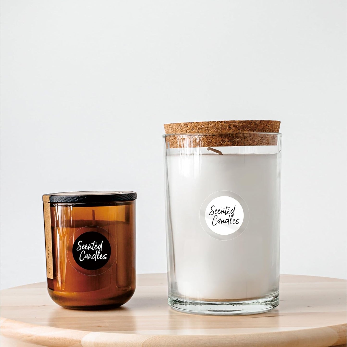 1000 PCS Round Clear Seal Stickers, Transparent Envelope Mail Wafer Seal Self Adhesive Package Circle Label Dots with Perforation Line for Envelopes, Boxes and Gift Packaging (1” in Diameter)