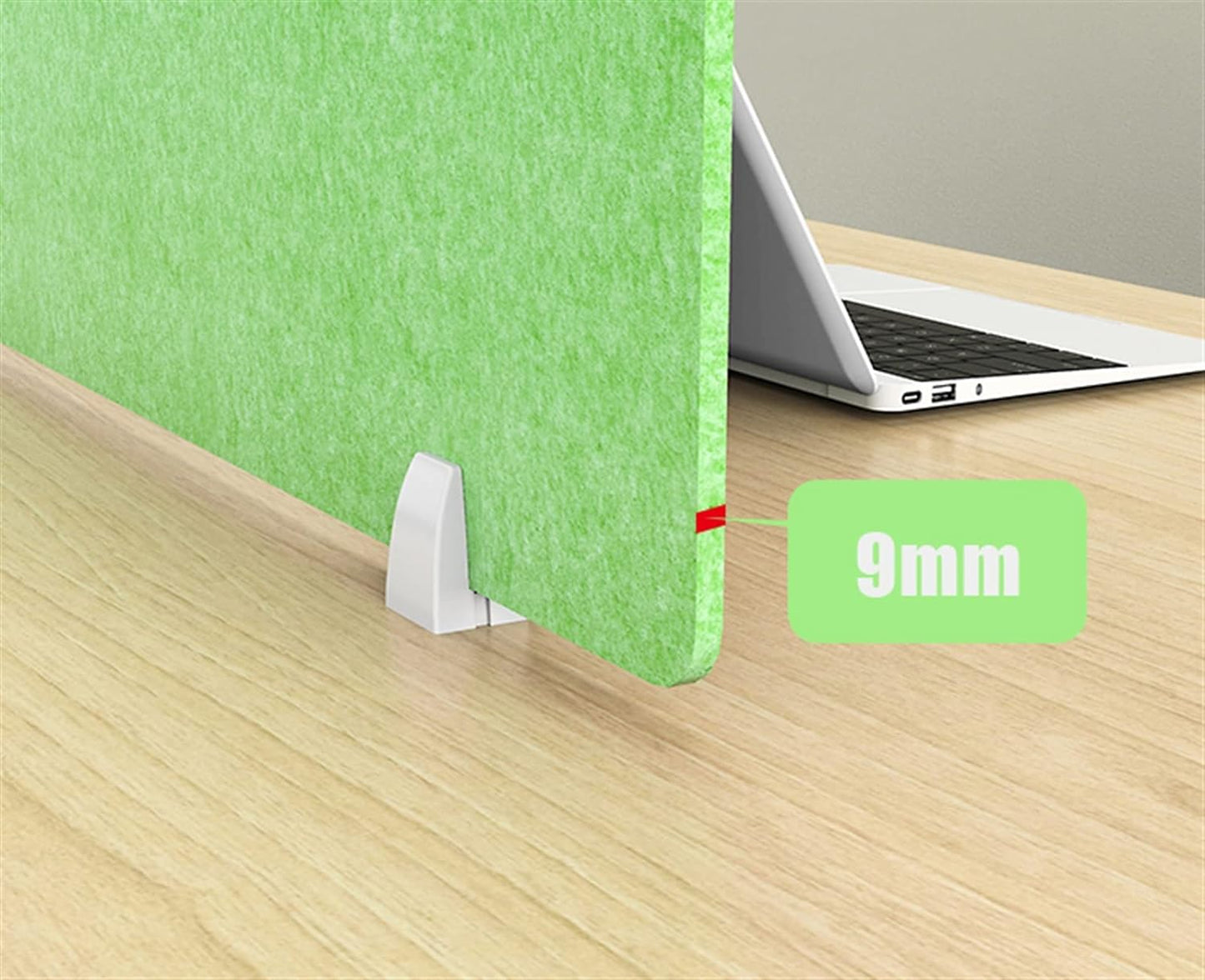 Icegrey Acoustic Desk Divider Privacy Panel Removable Sound Absorbing Desk Partition Board with 2 Clips for Student Call Centers Offices Braries Classrooms Library, Green, 23.4x11.7