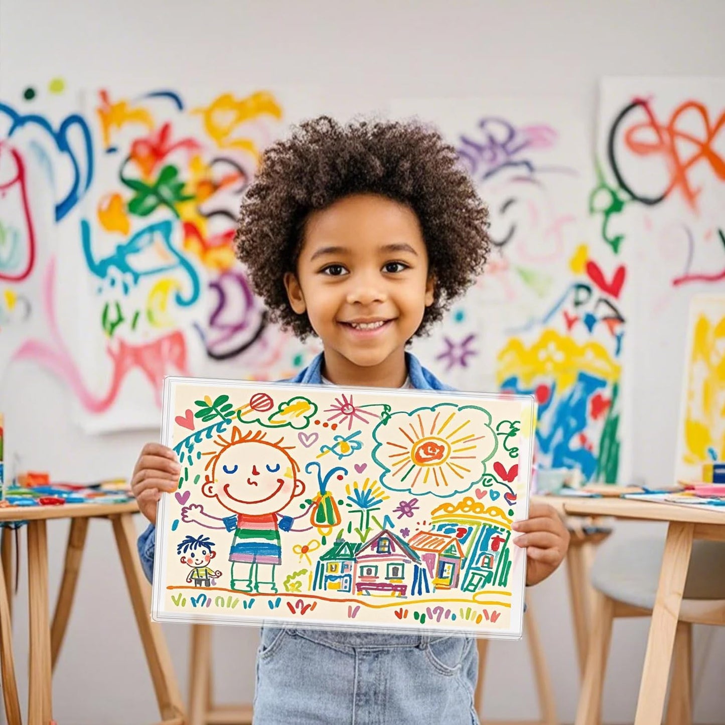 6-Pack 8.5" x 11" Rigid Print Protectors, Transparent Hard Plastic Page Sheet Protectors, Clear Plastic Sleeves for Paper Photo Poster, Protective Covers for Document Certificates