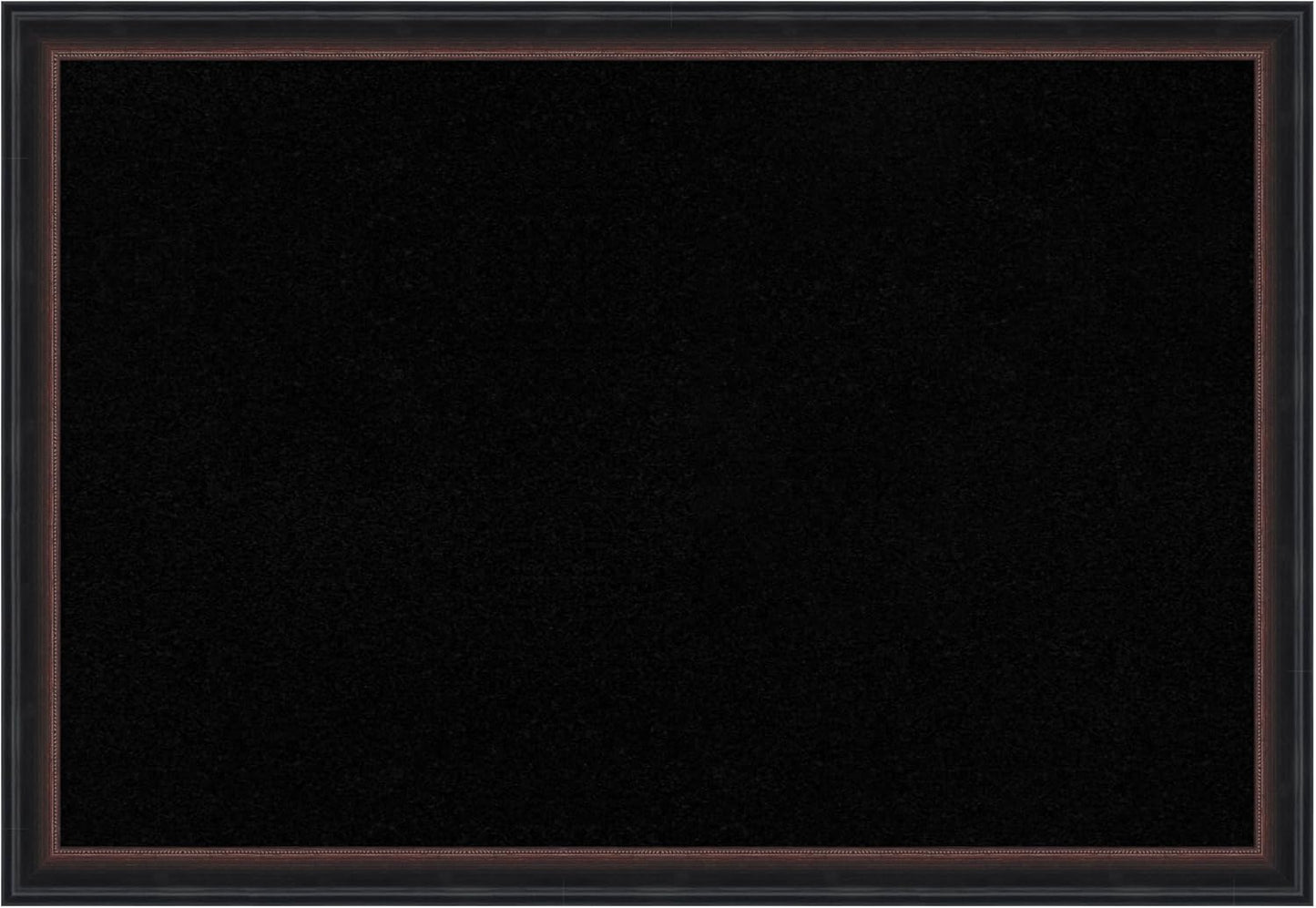 Amanti Art Black Cork Board for Wall, 18x26 Vision Board with Black Wood Frame, Medium Corkboard Office Decor for Home Organization, Casual Corkboard Pinboard to Display Items for Home Organization