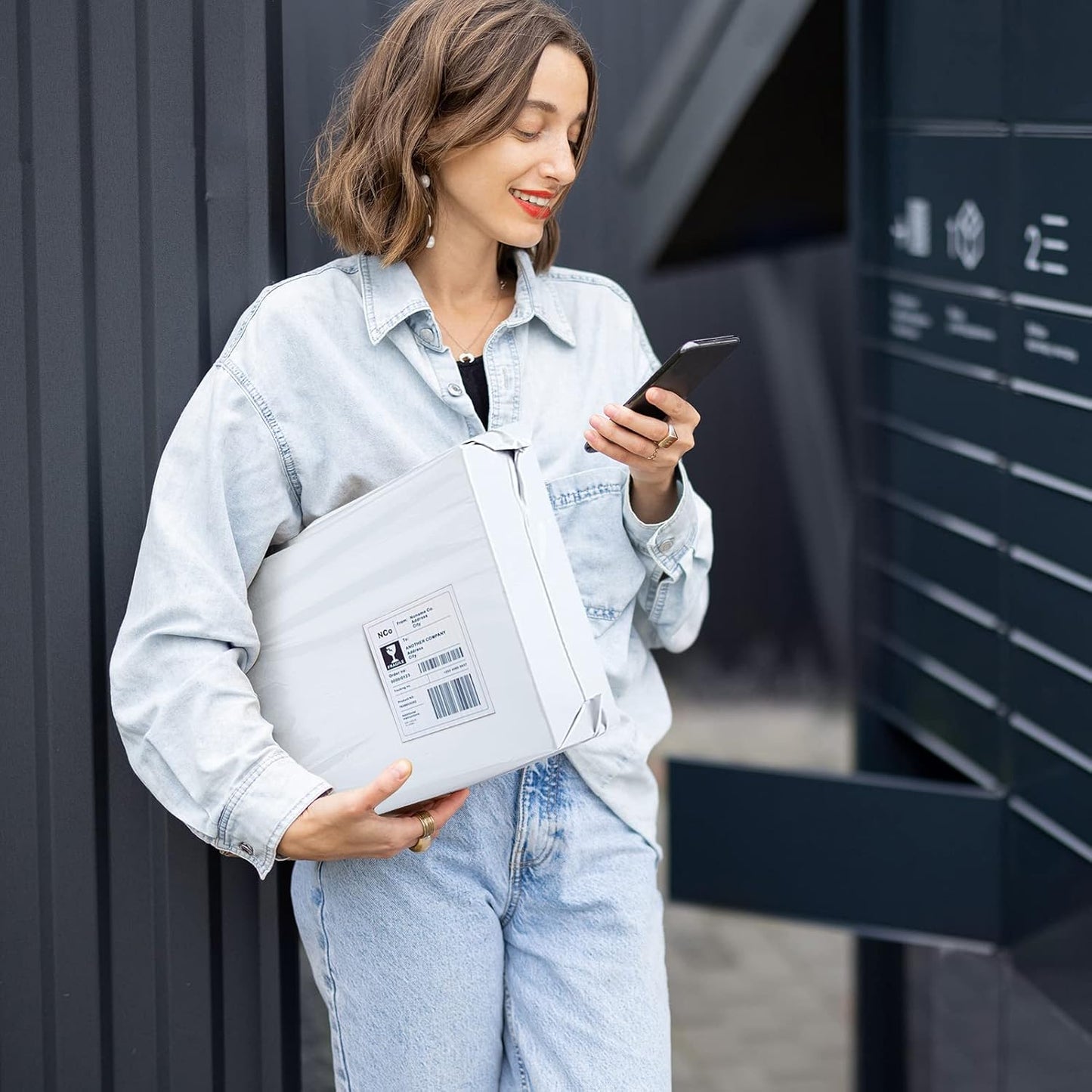 Metronic 1000PC Poly Mailers 12x15.5, Sturdy Shipping Bags for Small Business, Waterproof Mailers Poly Bags, Strong Adhesive Shipping Envelopes for Clothing, Efficient Mailing Envelopes in White