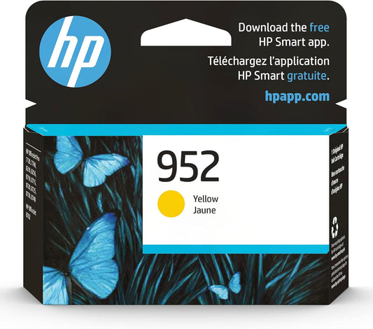 HP 952 Yellow Ink Cartridge | Works with HP OfficeJet 8702, HP OfficeJet Pro 7720, 7740, 8210, 8710, 8720, 8730, 8740 Series | Eligible for Instant Ink | L0S55AN