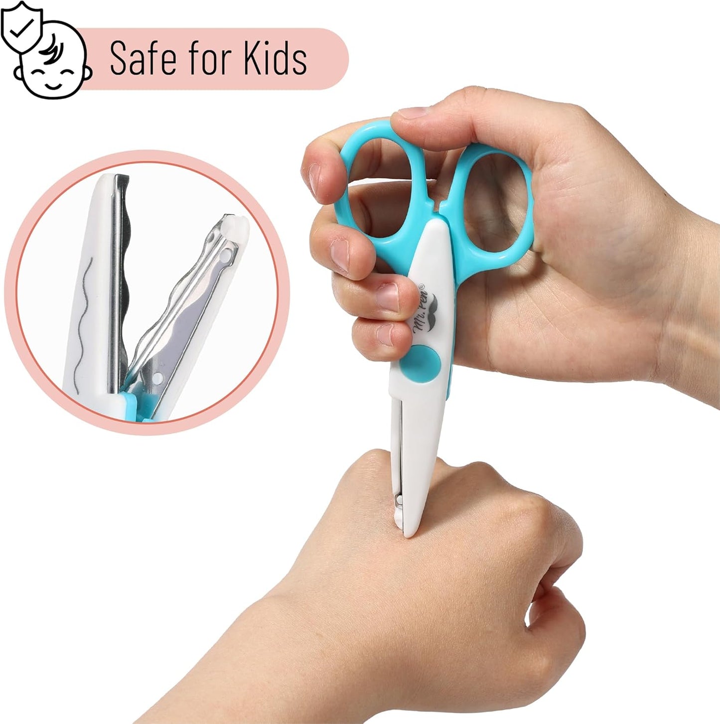 Mr. Pen- Craft Scissors Decorative Edge, 6 Pack, Retro Colors, Zig Zag Scissors for Crafting