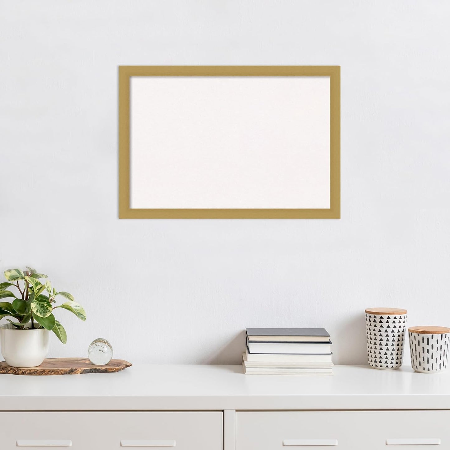 Amanti Art White Cork Board for Wall, 18x26 Vision Board with Gold Frame, Medium Corkboard Office Decor for Home Organization, Casual Corkboard Pinboard to display items for home organization