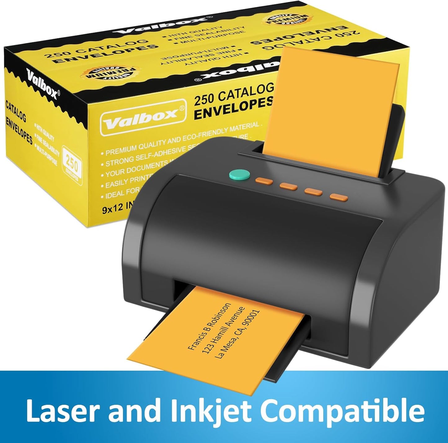 ValBox 9x12 Self Seal Security Catalog Envelopes 250 Packs Brown Kraft Envelopes with Peel and Seal Flap for Mailing, Organizing and Storage