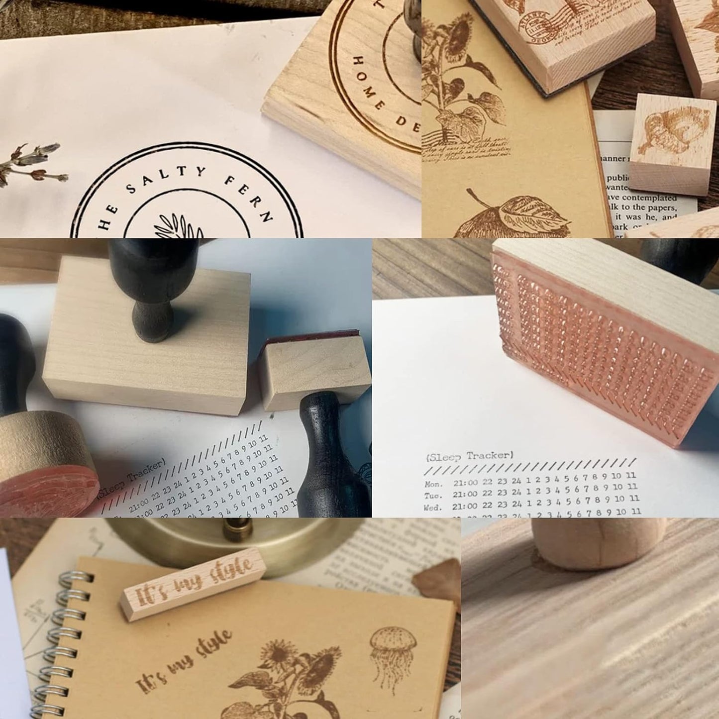 Custom Stamp with Logo Text - Personalized Rubber Stamp with Handle - Address Stamps for Business or Crafting - Round 1"