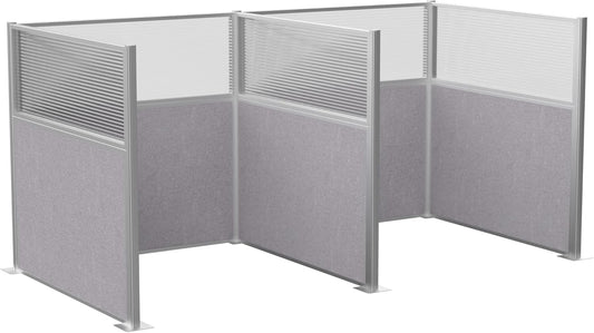 Versare Hush Panel Cubicle Kit | Workstation Partition Walls | Sound Dampening Cubicle Walls | Partitions for Desks