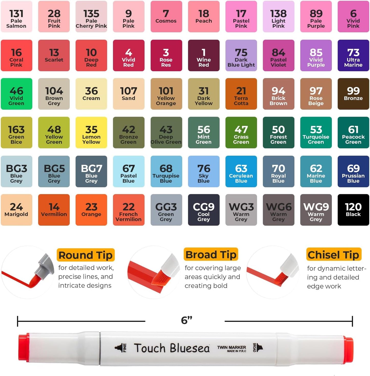 Y YOMA 60 Color Alcohol Markers Dual Tip Art Drawing Coloring Marker Permanent Sketch School Supplies Aesthetic Gift for Kids Adults Comic Anime Manga Illustration