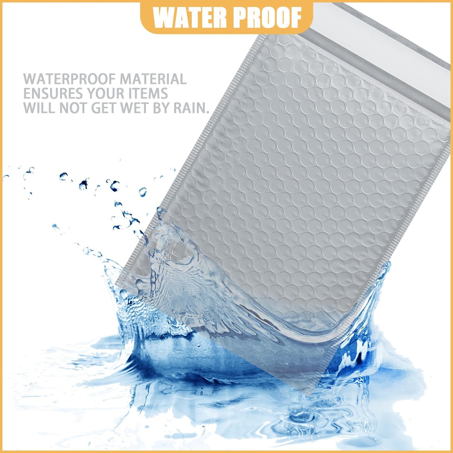 9.5in x 13.5in Bubble Mailer, Gray Poly Mailer, Padded Envelope, Shipping Envelope, Waterproof, Self-Sealing, For Small Business, Shipping, Mailing, Boutique Packaging(25PCS)