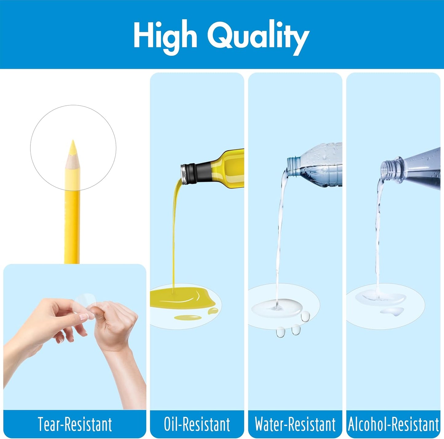 1000 PCS Round Clear Seal Stickers, Transparent Envelope Mail Wafer Seal Self Adhesive Package Circle Label Dots with Perforation Line for Envelopes, Boxes and Gift Packaging (1.5" in Diameter)