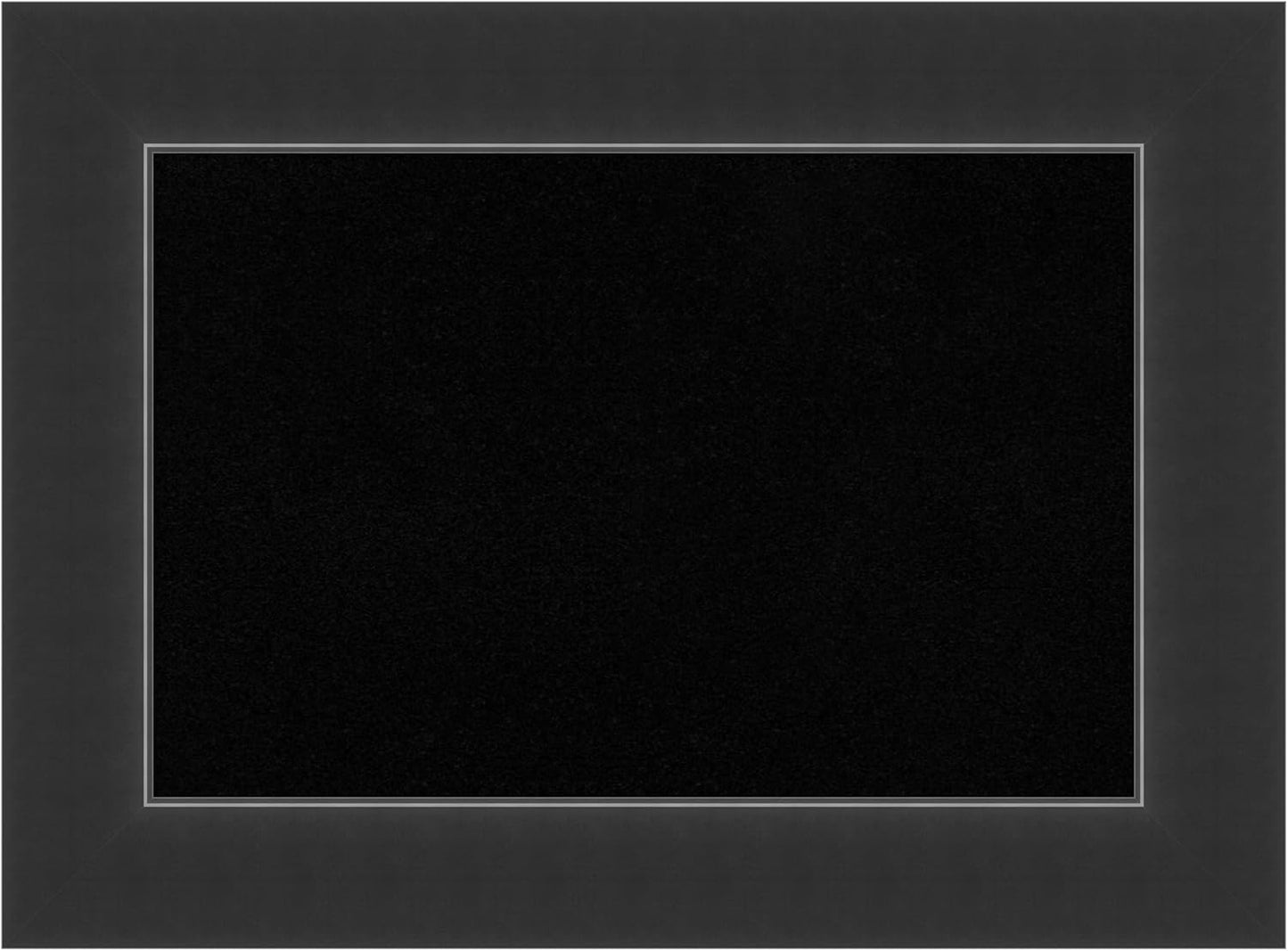 Amanti Art Black Cork Board for Wall, 17x23 Vision Board with Black Wood Frame, Small Corkboard Office Decor for Home Organization, Modern Corkboard Pinboard to Display Items for Home Organization in