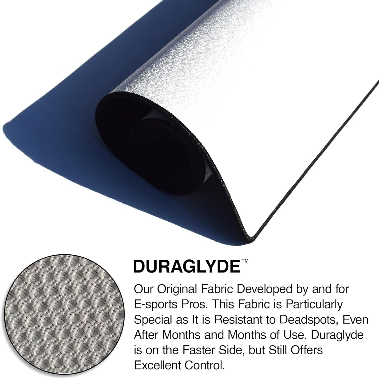 MPCO. Blueprints Large Gaming Desk Pad - 36" x 17" Duraglyde Fabric Browning 50 Cal – Black Desk Mats - Non-Slip, Washable, Smooth Glide for Precision Gaming & Work