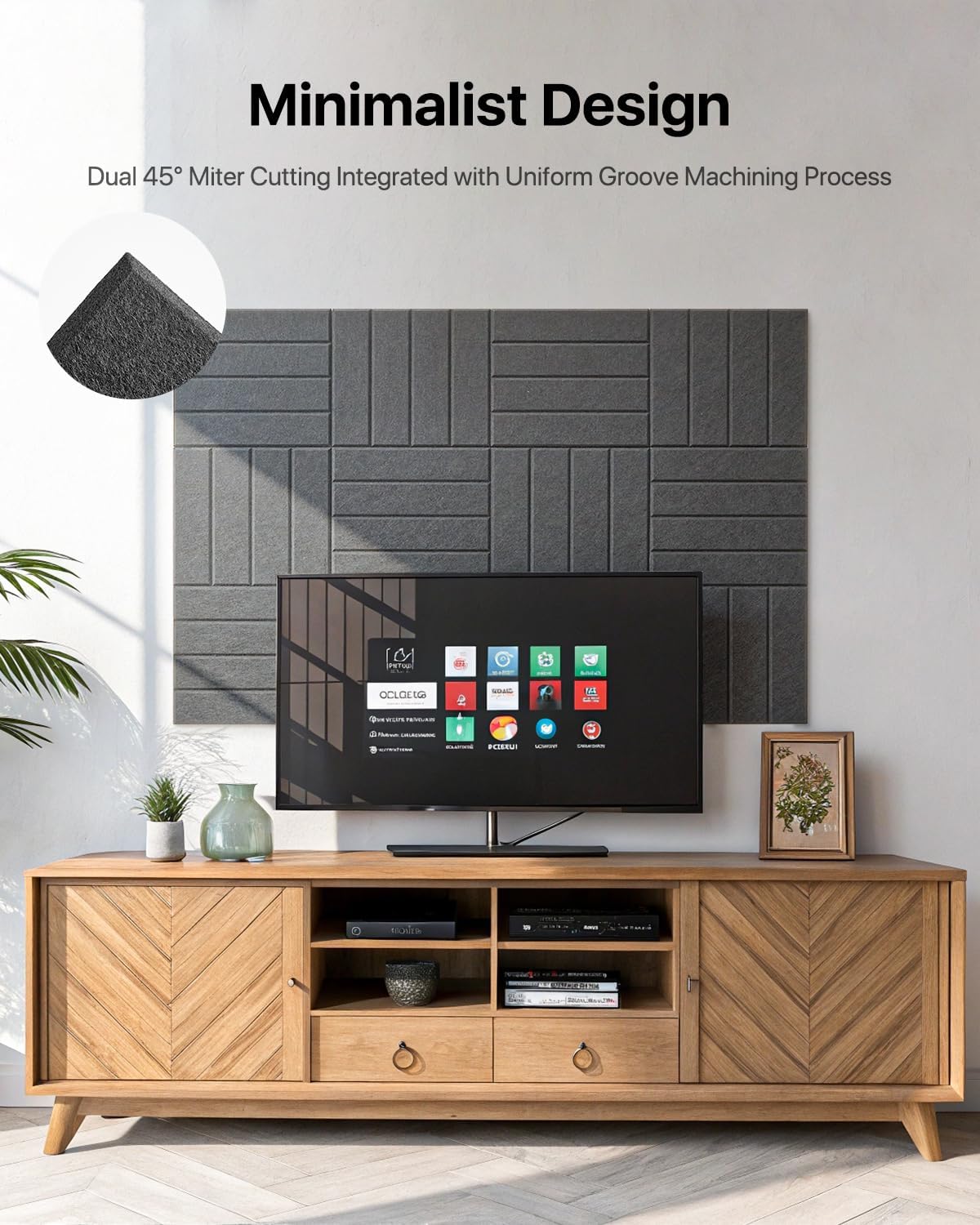 12 Pack Sound Proof Foam Panels for Walls, Self-Adhesive Acoustic Panels Sound Absorbing, 12" X 12" X 0.4" High Density Soundproof Wall Panels Tiles for Door, Ceiling, Home Office, Black