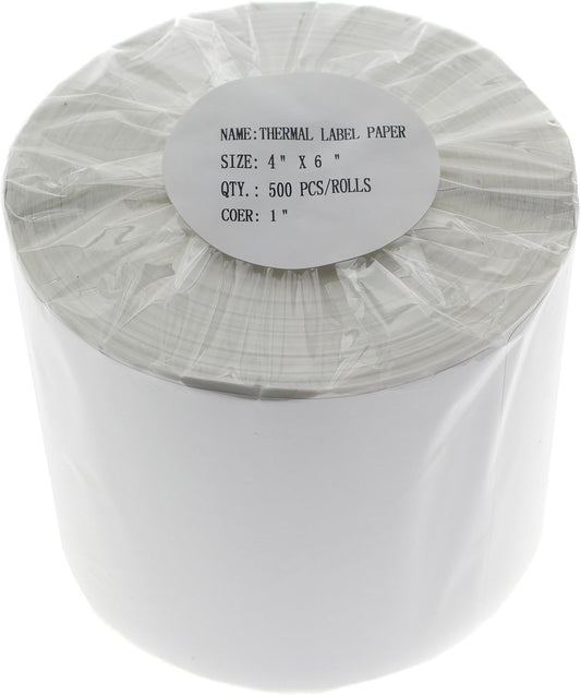MFLABEL 6 Rolls of 450 Counts, 4x6 Shipping Labels, Mailing Postage Labels for Zebra 2844 ZP-450 ZP-500 ZP-505