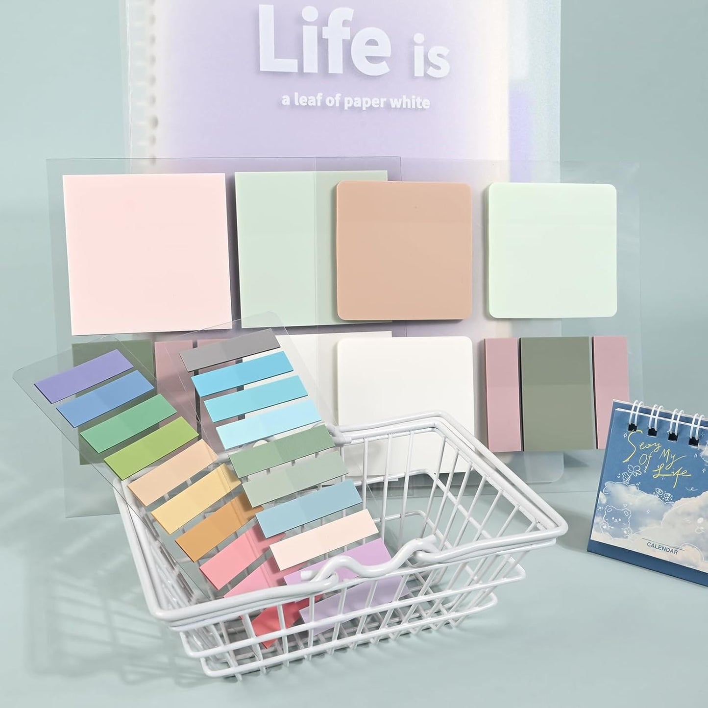 Temiary 1000 Sheets Transparent Arc-Angle Sticky Notes 3 x 3 inch, Clear Sticky Note Waterproof See Through Memo Pad, Translucent Writable Index Book Tabs for Annotating Supplies Office & School