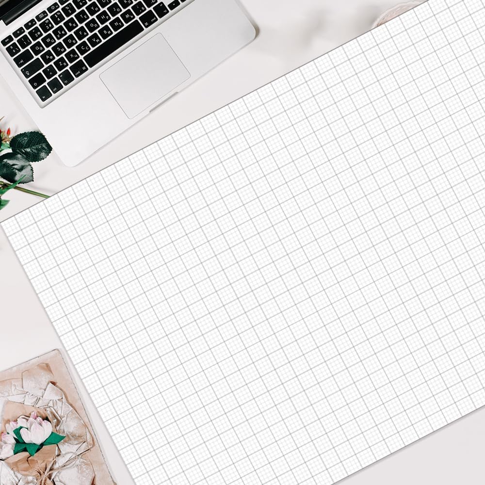 (2-Pack) Graph Paper Pad - 24" x 36" Large Graph Paper, 50 Sheets/100 Pages, 4"x4" Ruled Grid Paper for Engineer Architect Designer Mathematician Draftsmen Sketch House Commercial