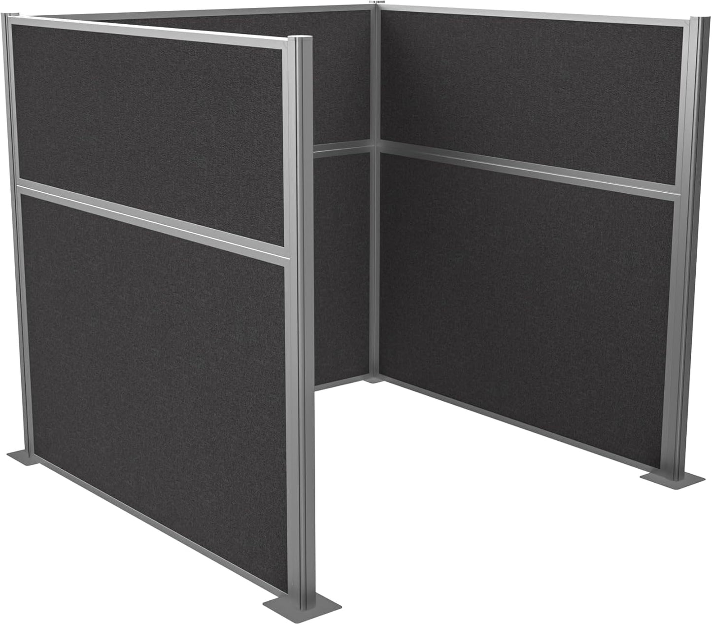 Versare Hush Panel Cubicle Kit | Workstation Partition Walls | Sound Dampening Cubicle Walls | Partitions for Desks