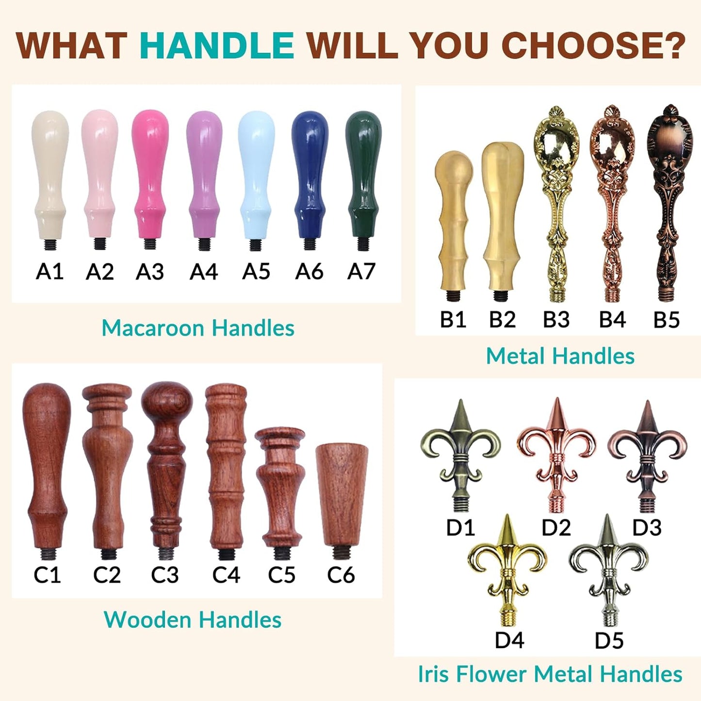 Custom Wax Seal Stamp | Personalized Wax Seal Stamp Kit with Your Design & Logo, for Wedding Invitations, Envelope Seals, Holiday Graduation Gifts