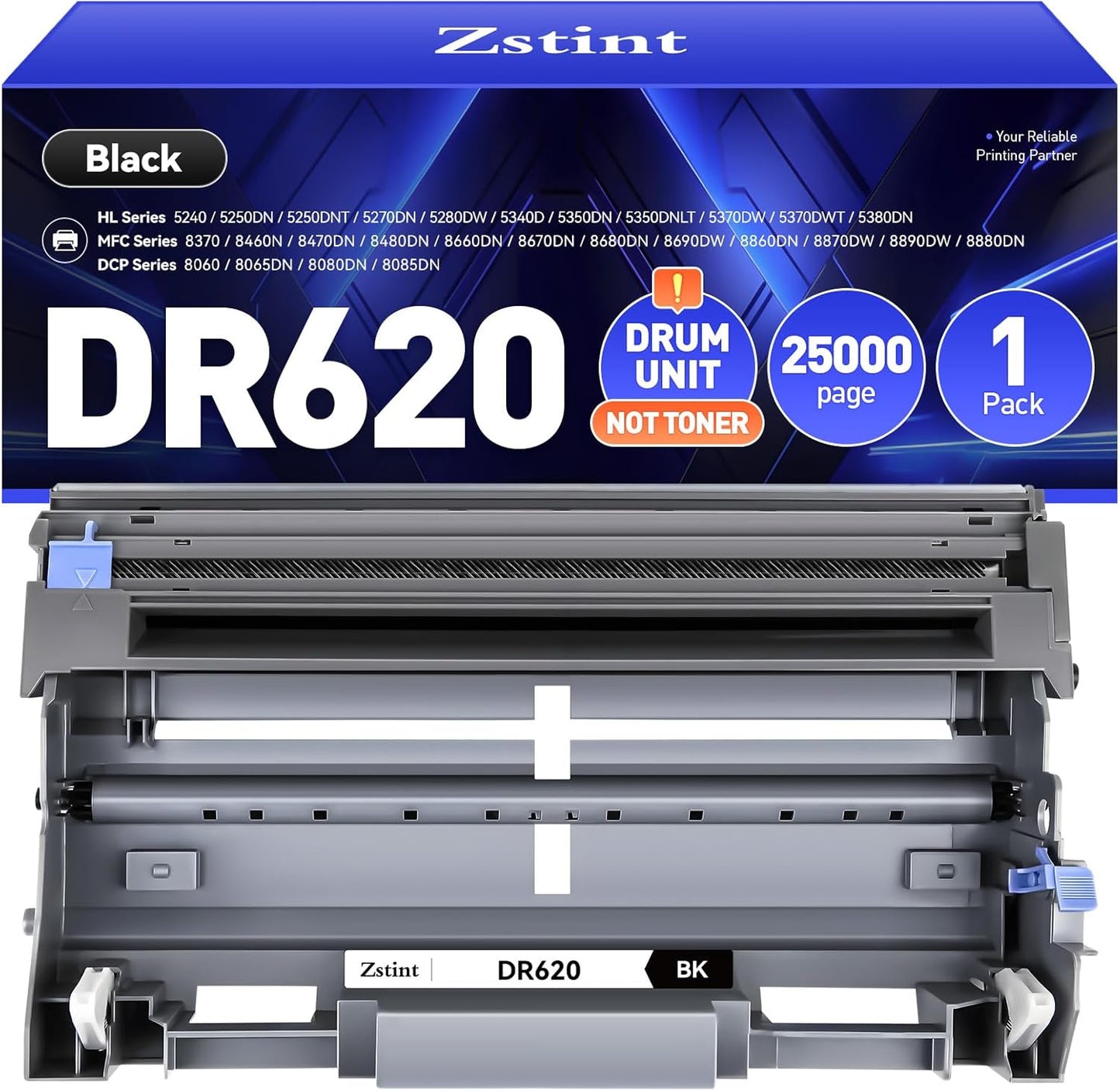DR620 Drum Unit(Not Toner)Compatible for Brother DR-620 Imaging Drum HL-5370DW HL-5340D DCP-8060 DCP-8065DN 8085DN 8080DN HL-5240 5340D 5350DN 5370DW HL-5250DN MFC-8660DN 8480DN 8680DN 8690DW Printer