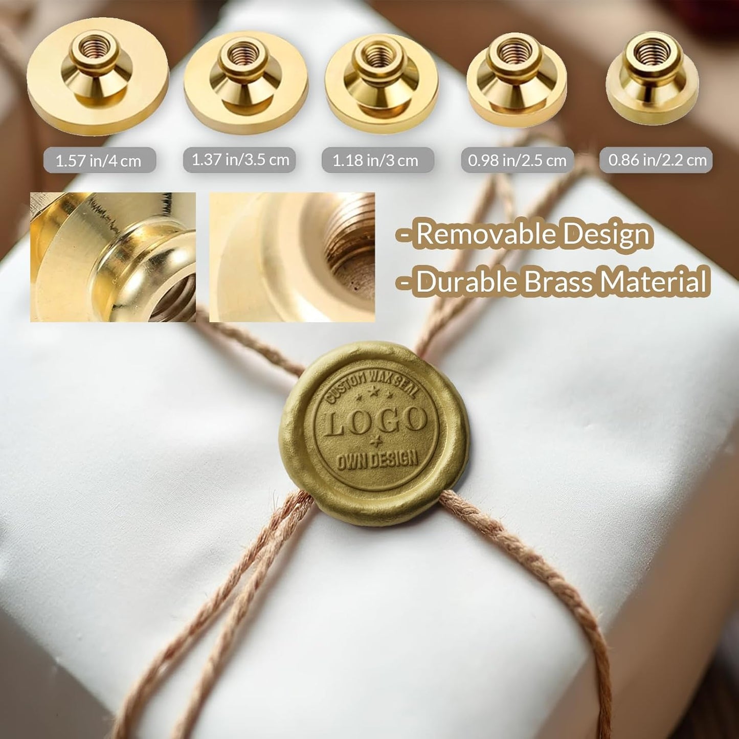 Custom Wax Seal Stamp Personalized Wedding Wax Seal Stamp with Handle for Crafting Wedding Invitation Envelopes Wine Decoration Christmas Gift