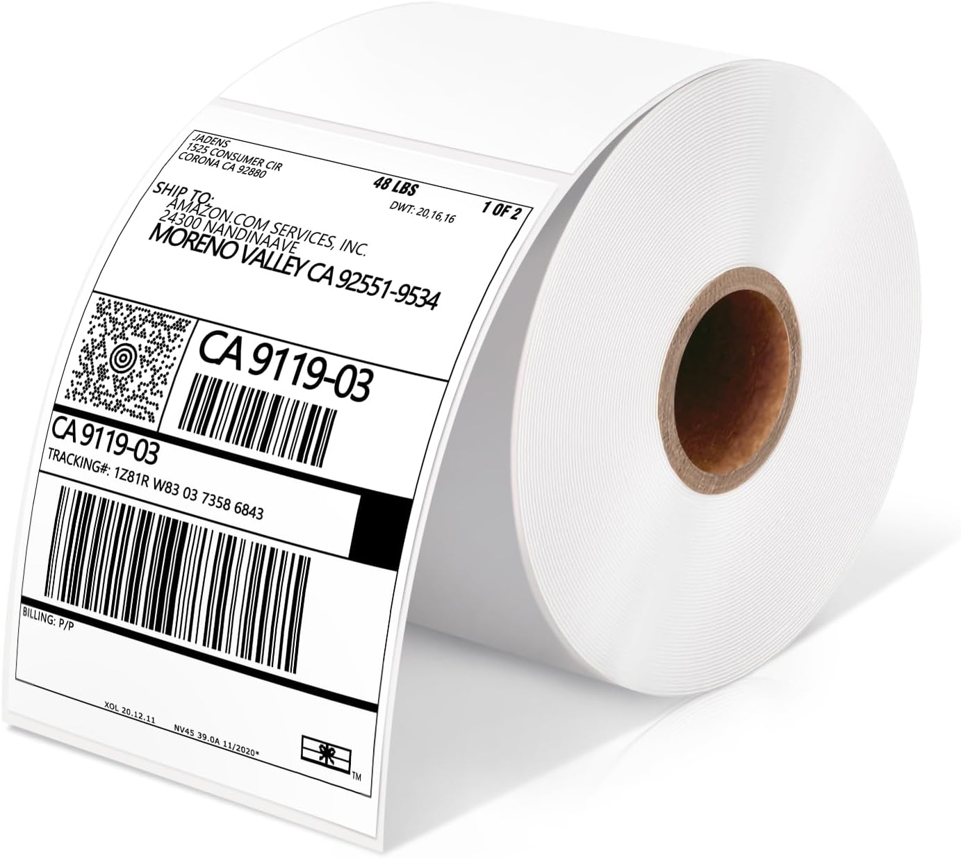 Thermal Shipping Labels - 350 Sheets per Roll, 4x6 Inch, Compatible with Zebra, Brother, Rollo, JADENS, Nelko, Phemome, Polono Printers, Self-Adhesive, Premium Quality for Shipping & Packaging