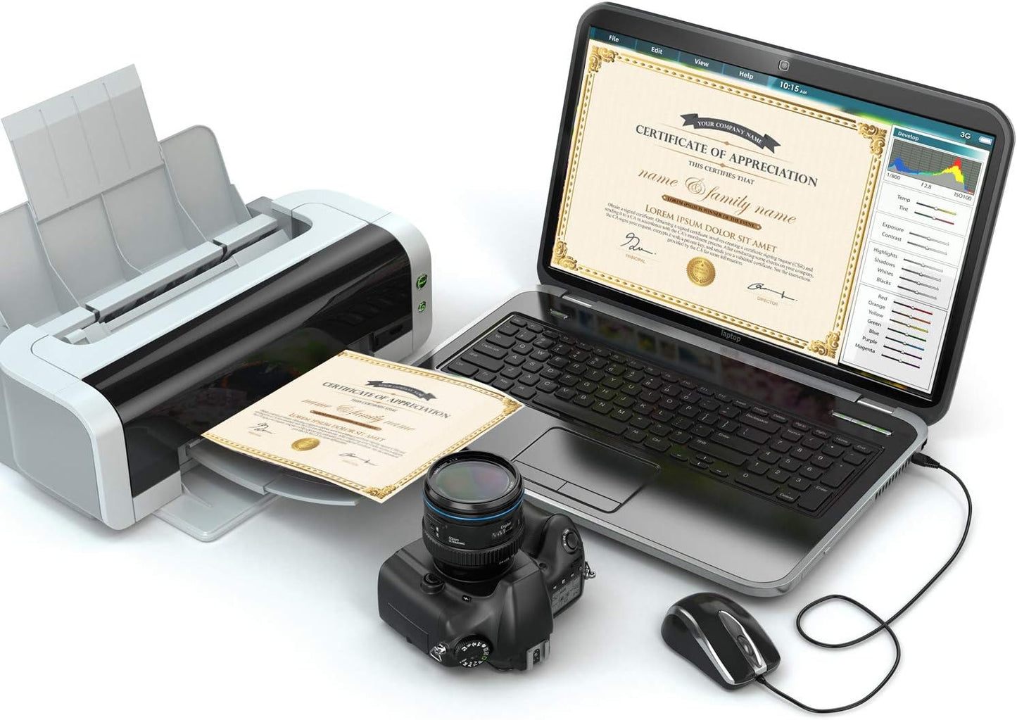 Chinco Certificate Paper Gold Foil Metallic Border Blank Award Certificate for Recognition Appreciation, Laser and Inkjet Printer Compatible, 11 x 8.5 Inches (120 Pieces)