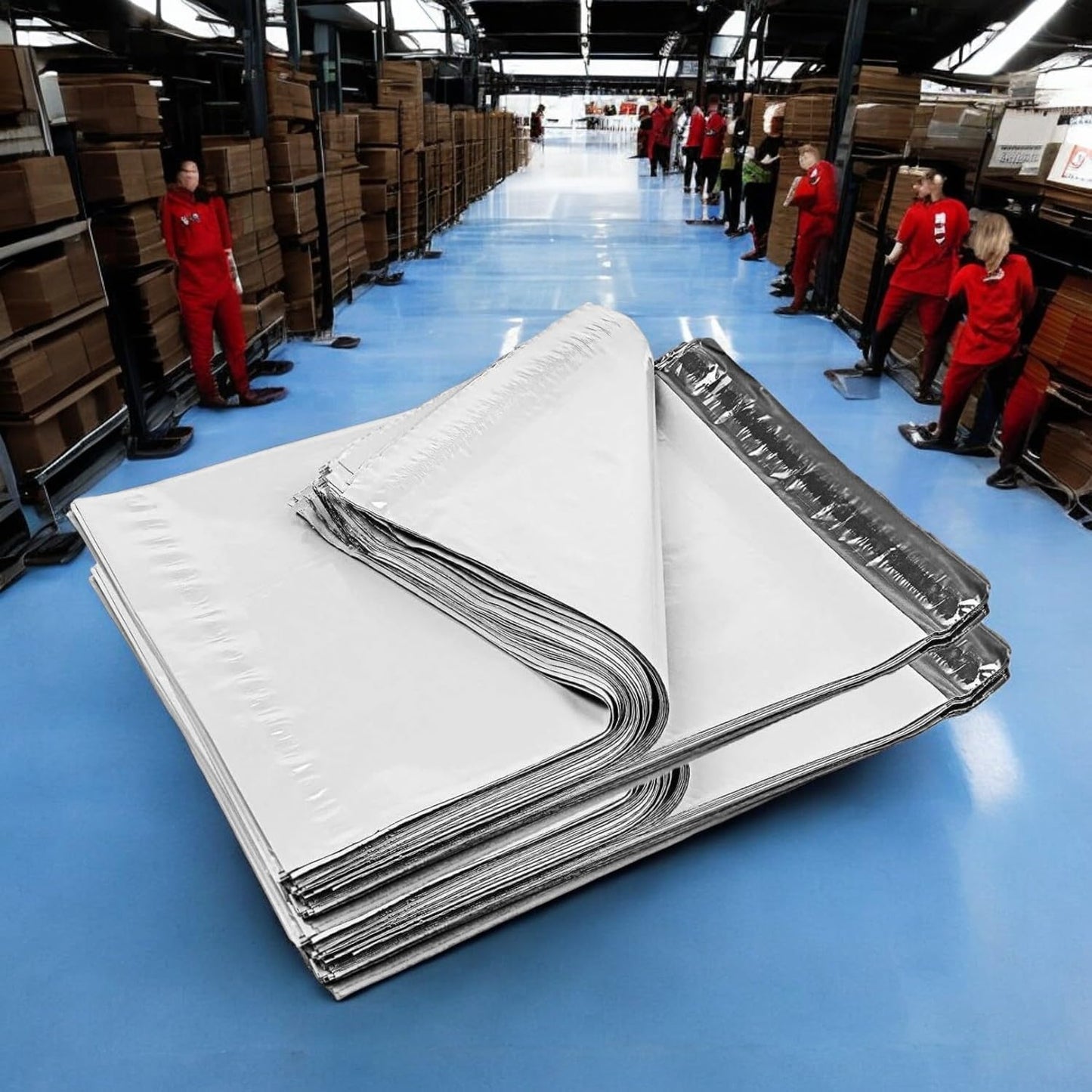 iMBAPrice 1000 10x13 White Poly MAILERS ENVELOPES Bags 10x13 (Total 1000 Bags)