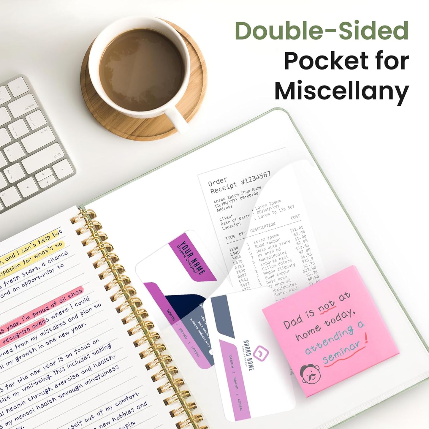 Taja Lined Spiral Journal Notebook for Work, 6 Pack, 140 Pages, College Ruled Hardcover Notebook Journal for Women, 6 Pcs, Journals for Writing, A5(6"x8") - Multi