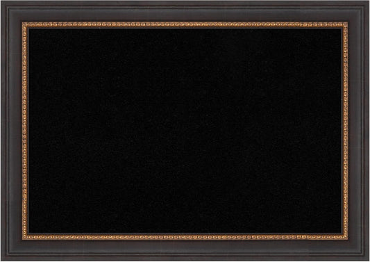 Amanti Art Black Cork Board for Wall, 15x21 Vision Board with Black Wood Frame, Small Corkboard Office Decor for Home Organization, Traditional Corkboard Pinboard to Display Items for Home