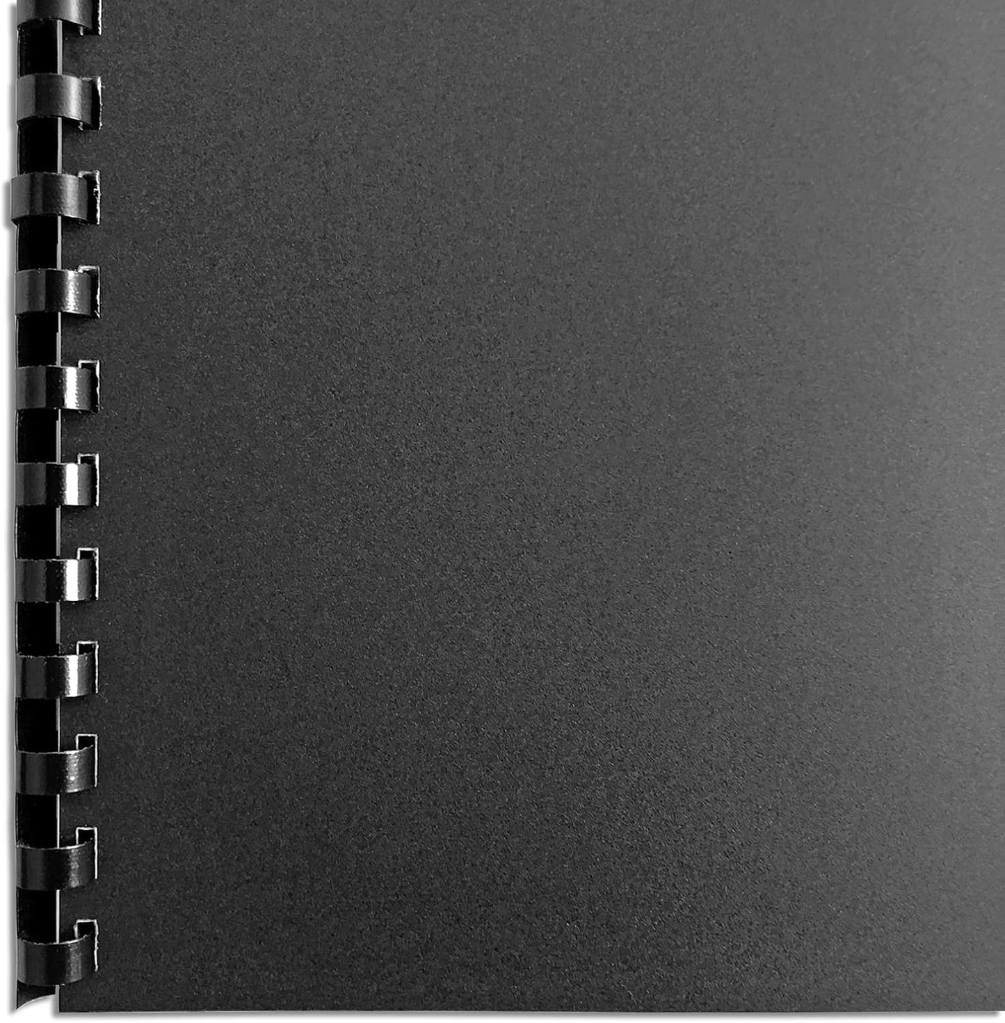 HOUYEE 1/2 Inch Plastic Binding Comb 19 Ring, 90 Sheet Capacity, Letter Size Black Comb Binding Spines (200 Pack)