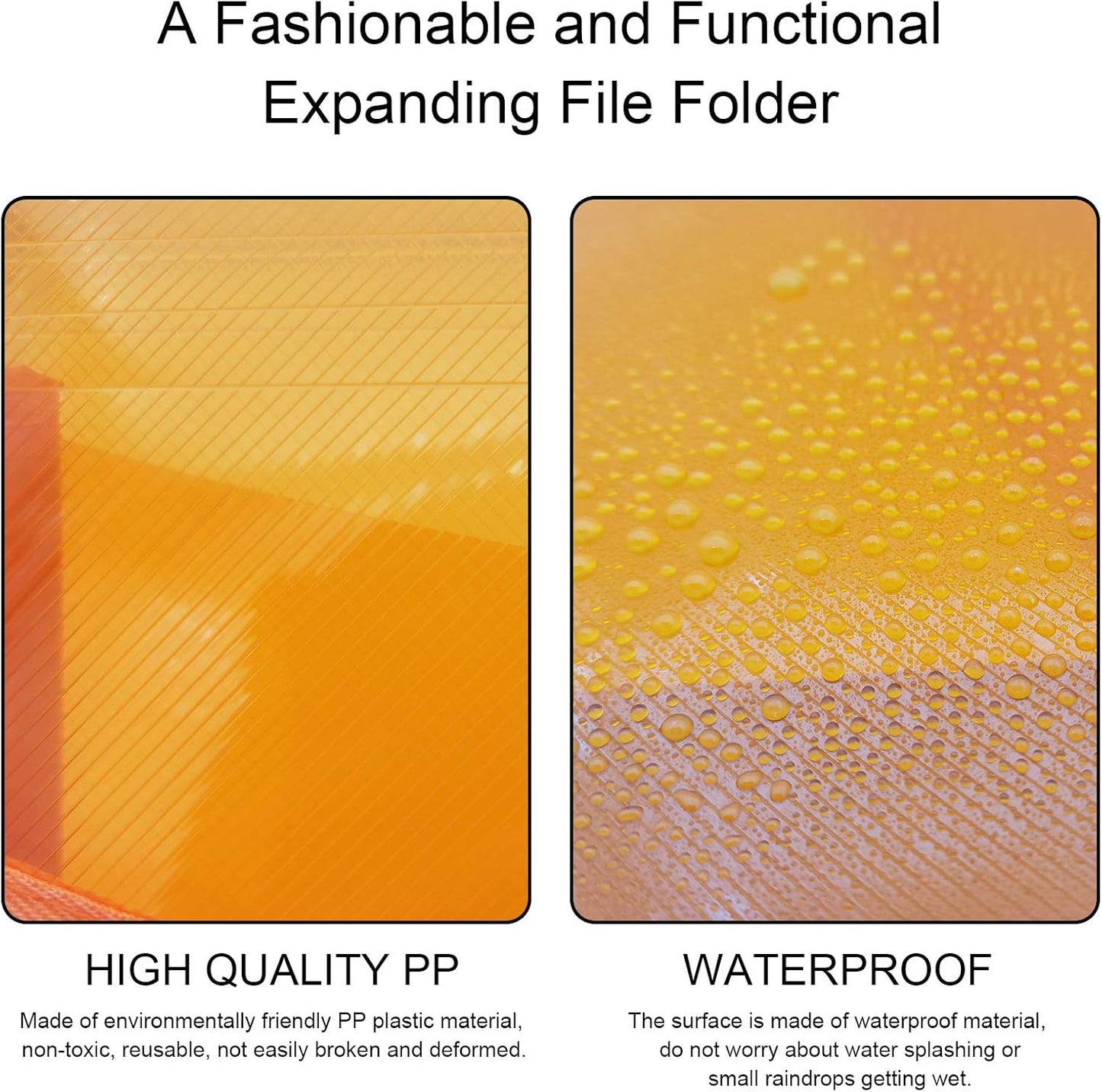 CHEPULA B4 Plastic File Wallet Envelope Expanding File Folder Document Organizer with Snap Closure & Label Pocket Clear Colored Waterproof Accordion File Pouch for Office Home Storage